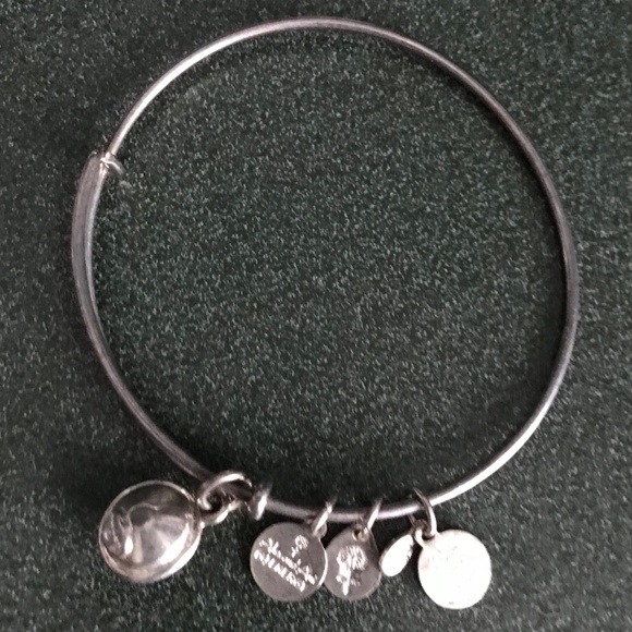 Alex and Ani Expandable Wire Bracelet Pink Charm - Picture 15 of 16